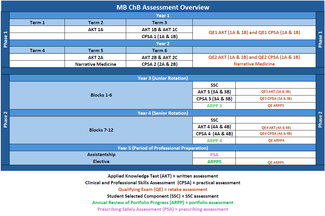 MB ChB: Assessments | UBMS Medical School