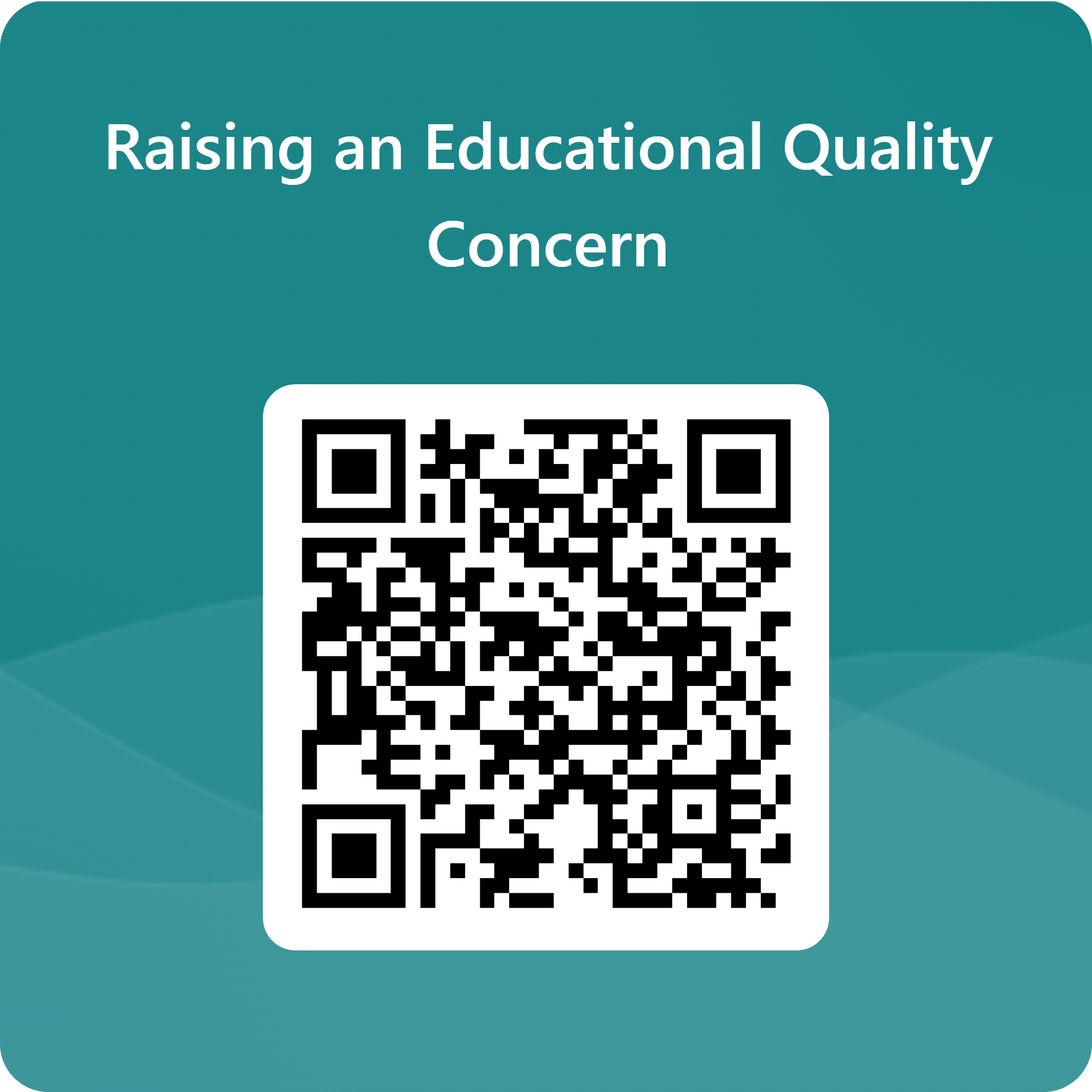 qr code to raise a concern