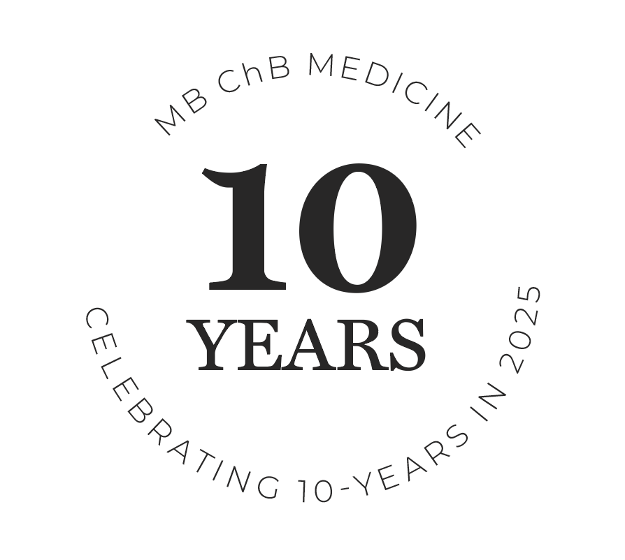 10 Years White Logo